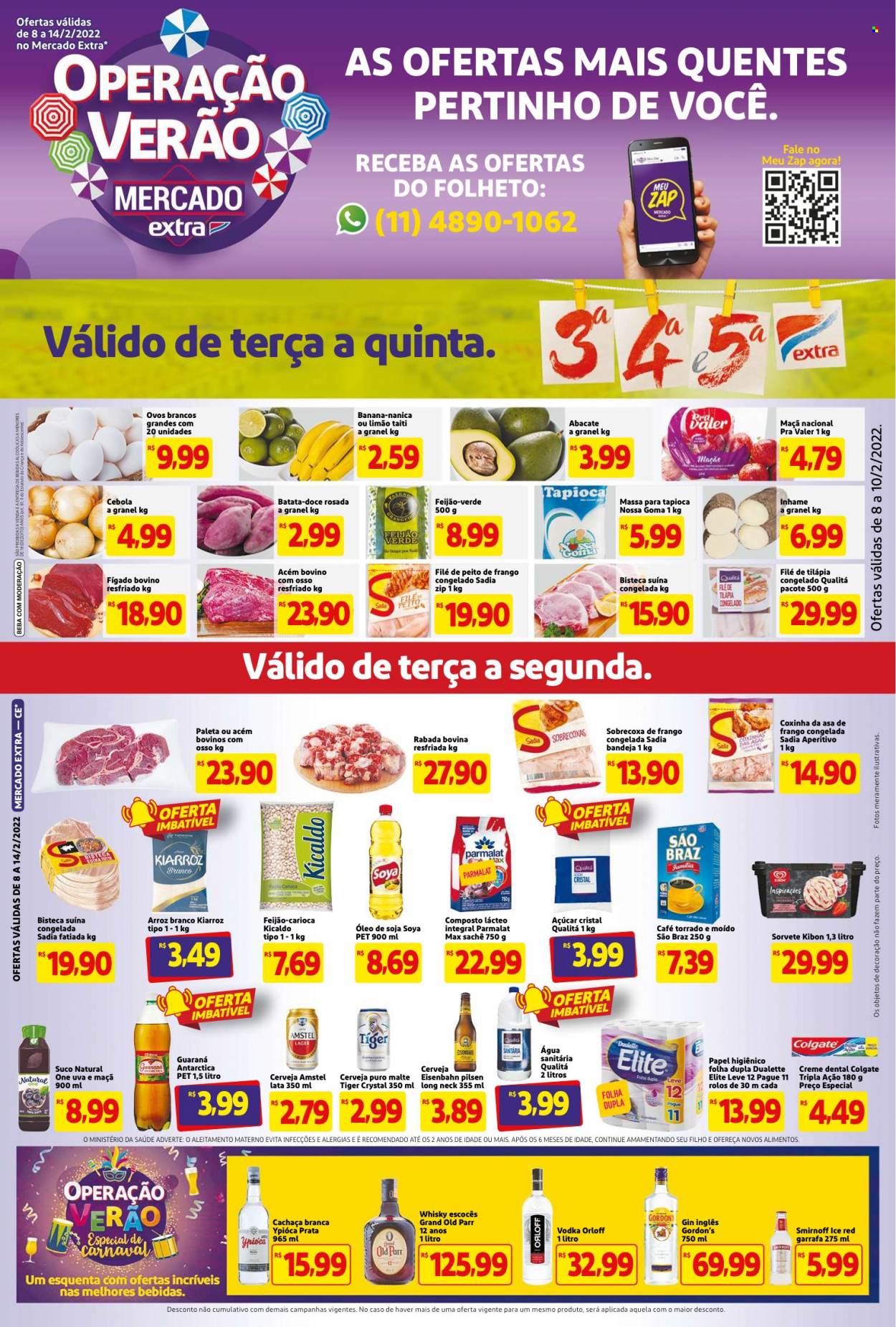 Folheto Mercado Extra - 08/02/2022 - 14/02/2022. Página 1
