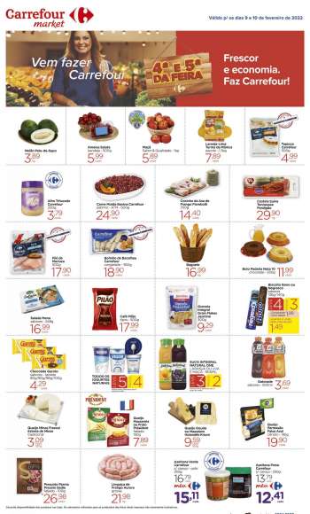 Folheto Carrefour Market - 09/02/2022 - 10/02/2022.