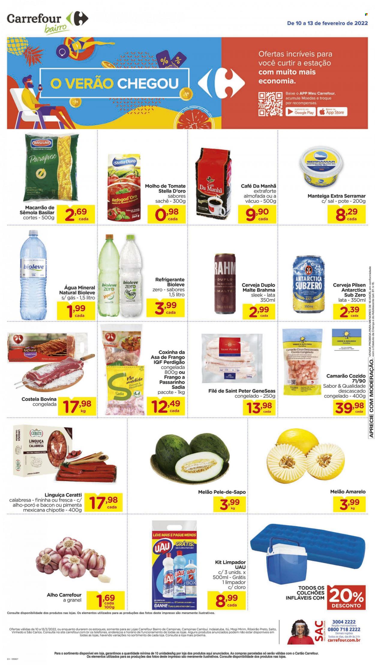 Folheto Carrefour Bairro - 10/02/2022 - 13/02/2022. Página 1