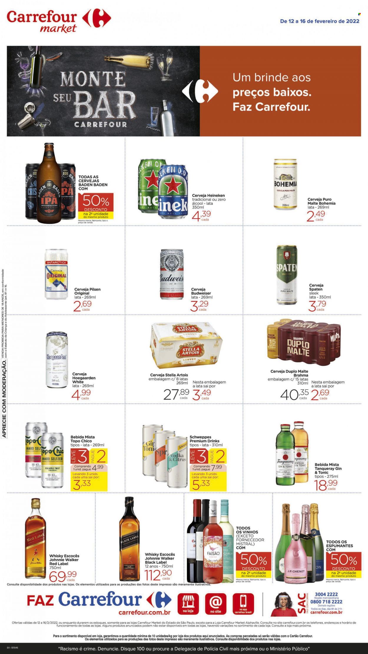 Folheto Carrefour Market - 12/02/2022 - 16/02/2022. Página 1