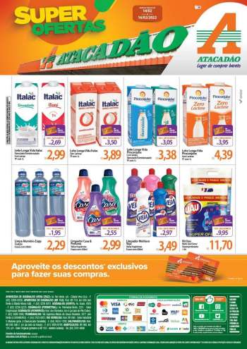 Folheto Atacadão - 14/02/2022 - 16/02/2022.