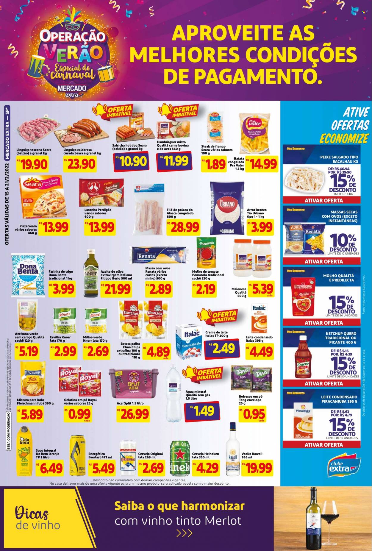 Folheto Mercado Extra - 15/02/2022 - 21/02/2022. Página 2