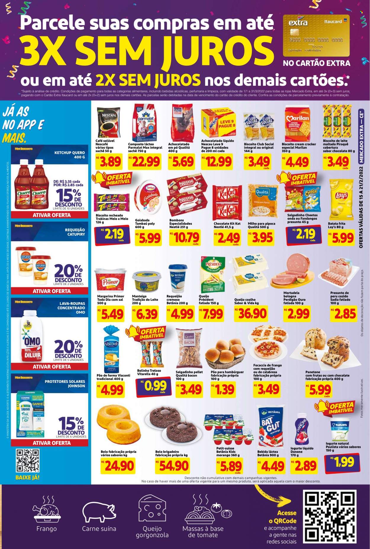Folheto Mercado Extra - 15/02/2022 - 21/02/2022. Página 3