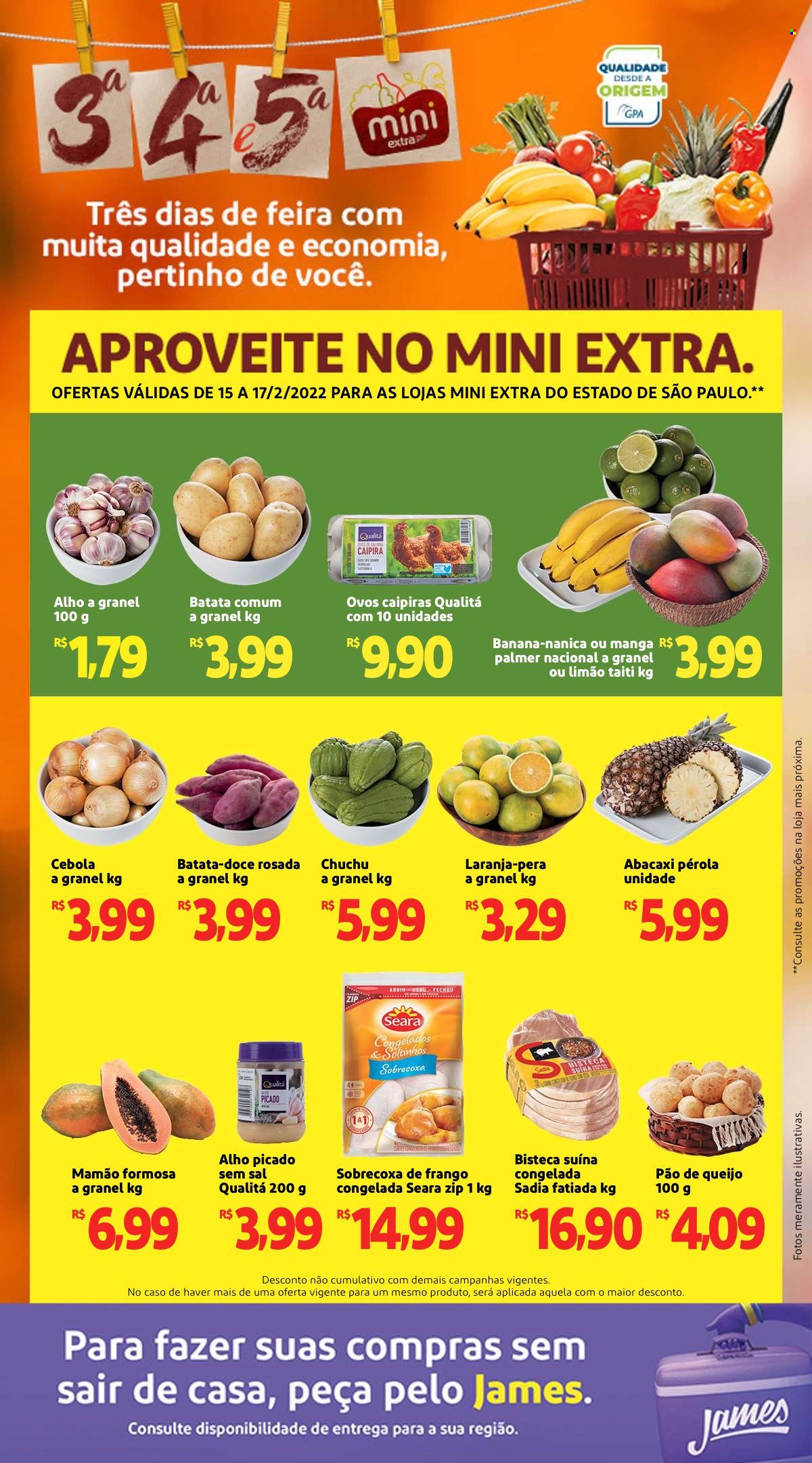 Folheto Mini Extra - 15/02/2022 - 17/02/2022. Página 1