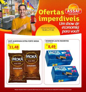 Folheto Assaí Atacadista - 16/02/2022 - 17/02/2022.