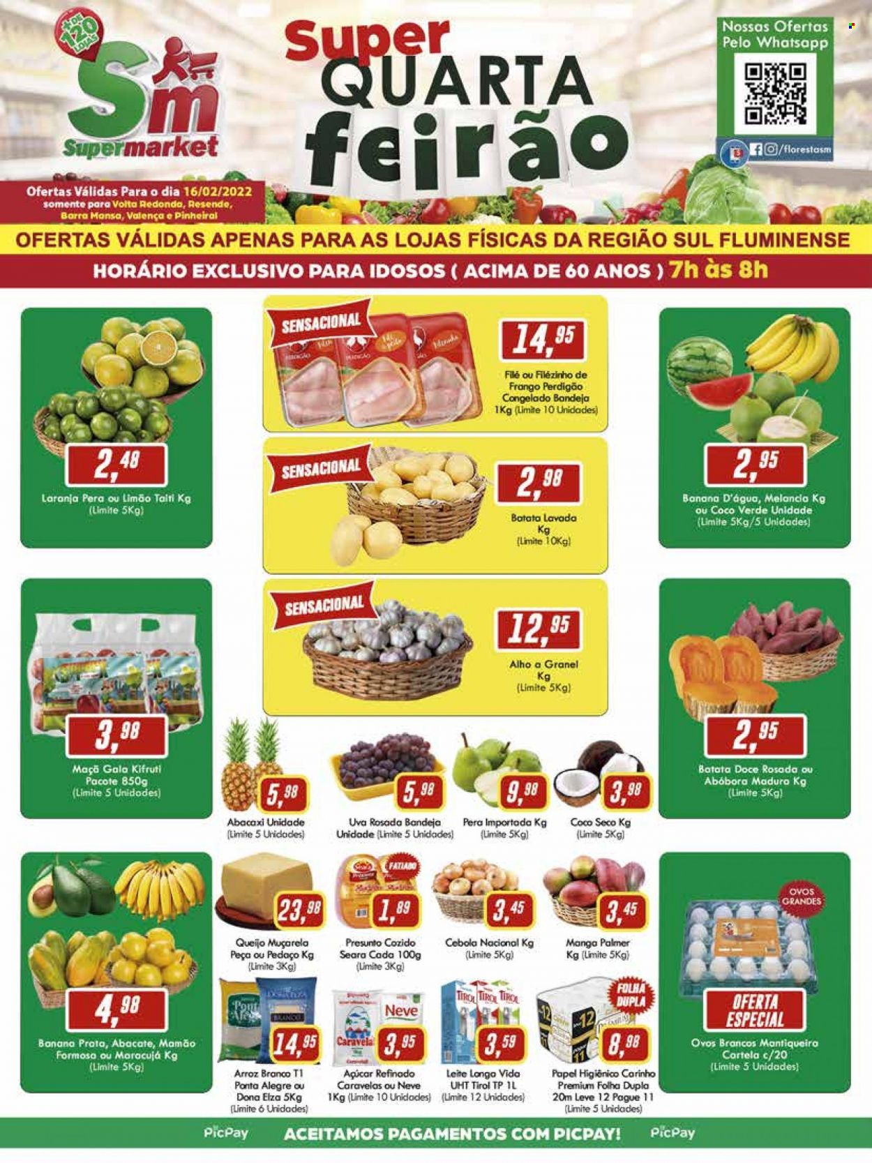 Folheto Rede Supermarket - 16/02/2022 - 16/02/2022. Página 1
