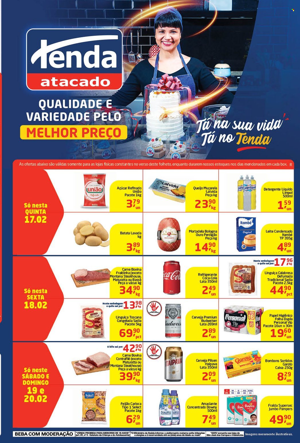 Folheto Tenda Atacado - 17/02/2022 - 20/02/2022. Página 1
