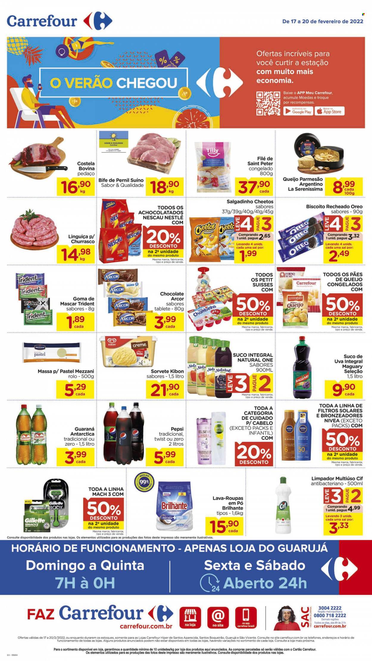 Folheto Carrefour Hiper - 17/02/2022 - 20/02/2022. Página 1