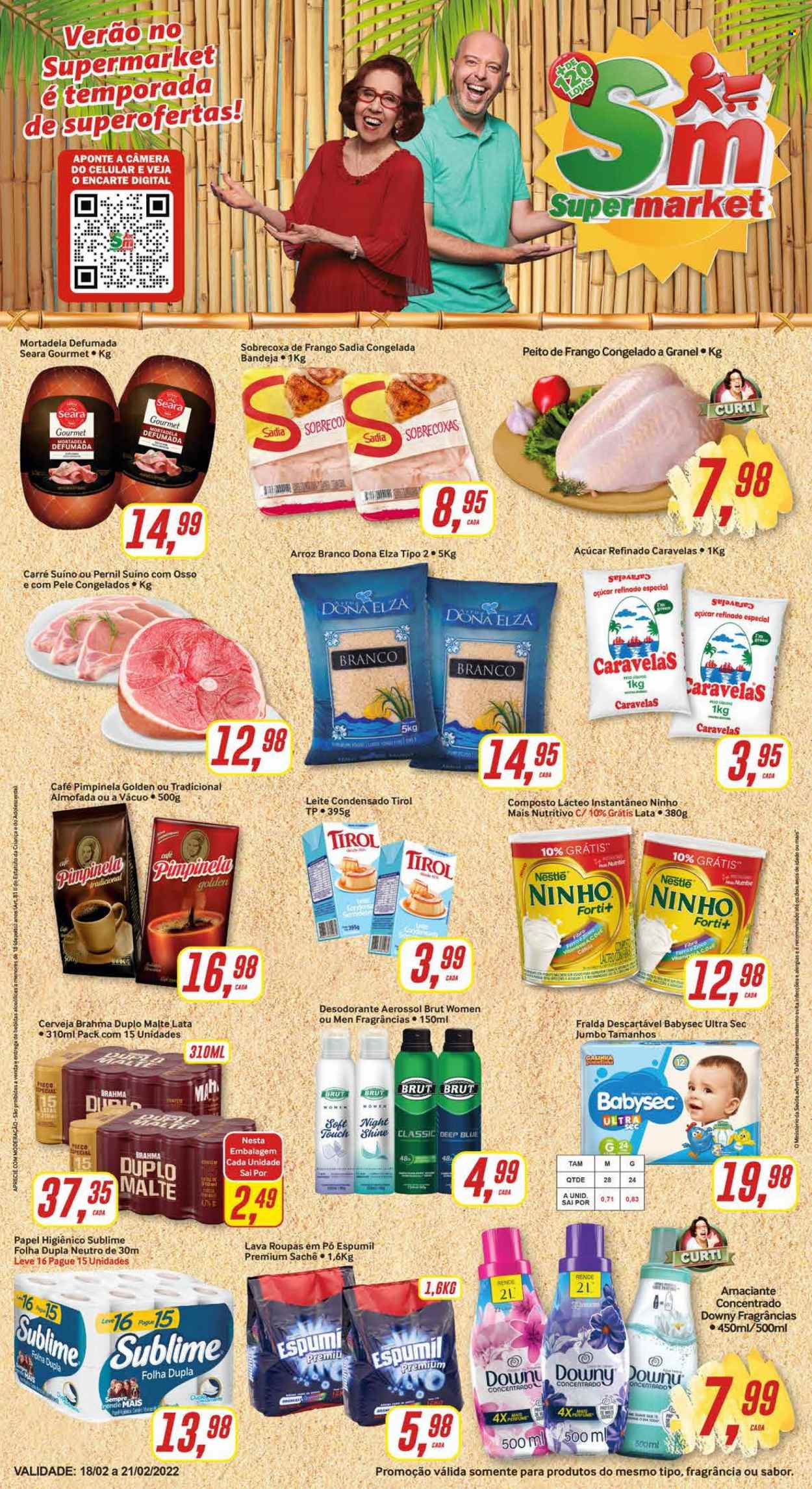 Folheto Rede Supermarket - 18/02/2022 - 21/02/2022. Página 1