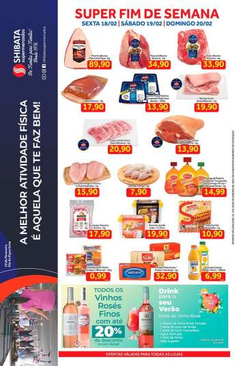 Folheto Shibata Supermercados - 18/02/2022 - 20/02/2022.