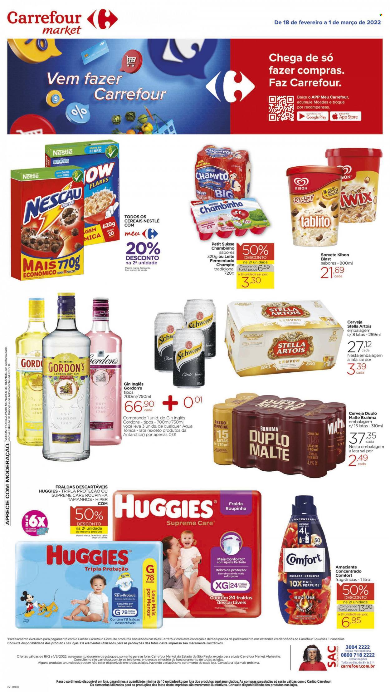 Folheto Carrefour Market - 18/02/2022 - 01/03/2022. Página 1