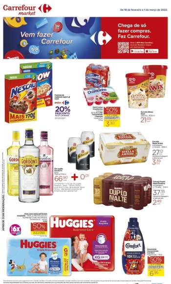 Folheto Carrefour Market - 18/02/2022 - 01/03/2022.