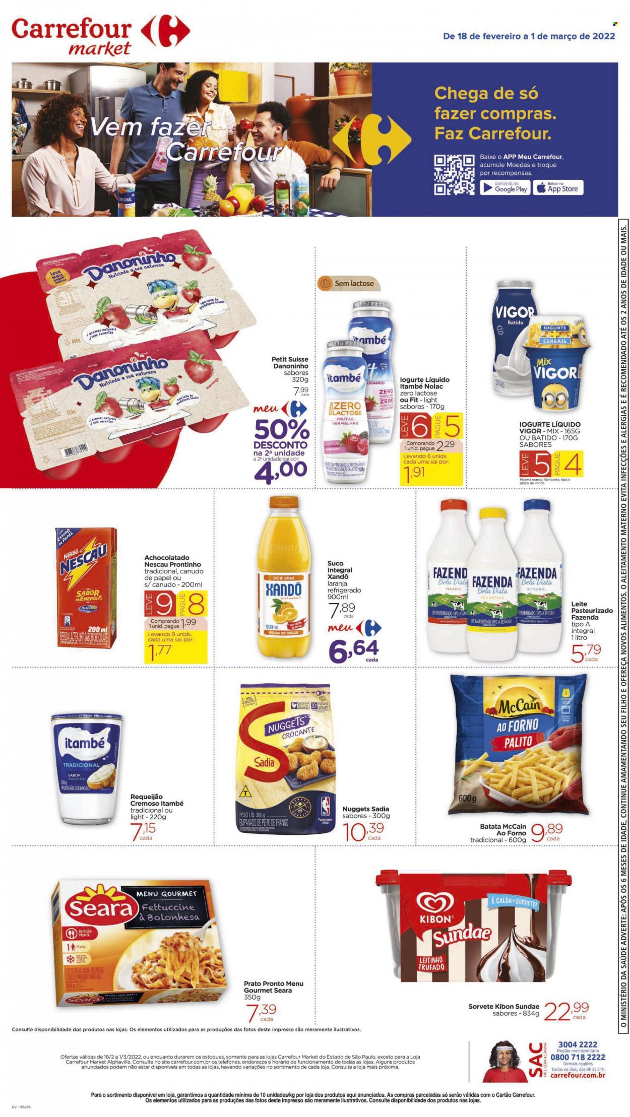 Folheto Carrefour Market - 18/02/2022 - 01/03/2022. Página 4