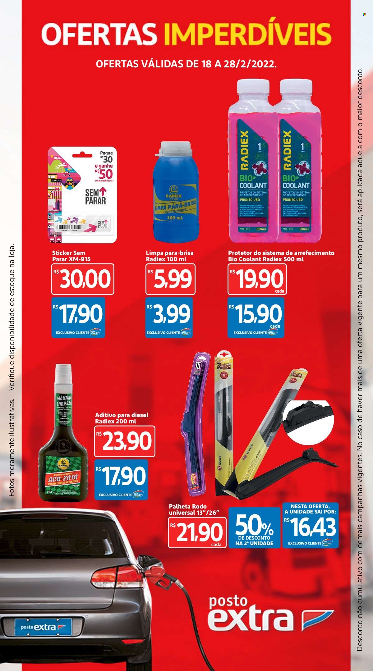 Folheto Postos Extra - 18/02/2022 - 28/02/2022. Página 1