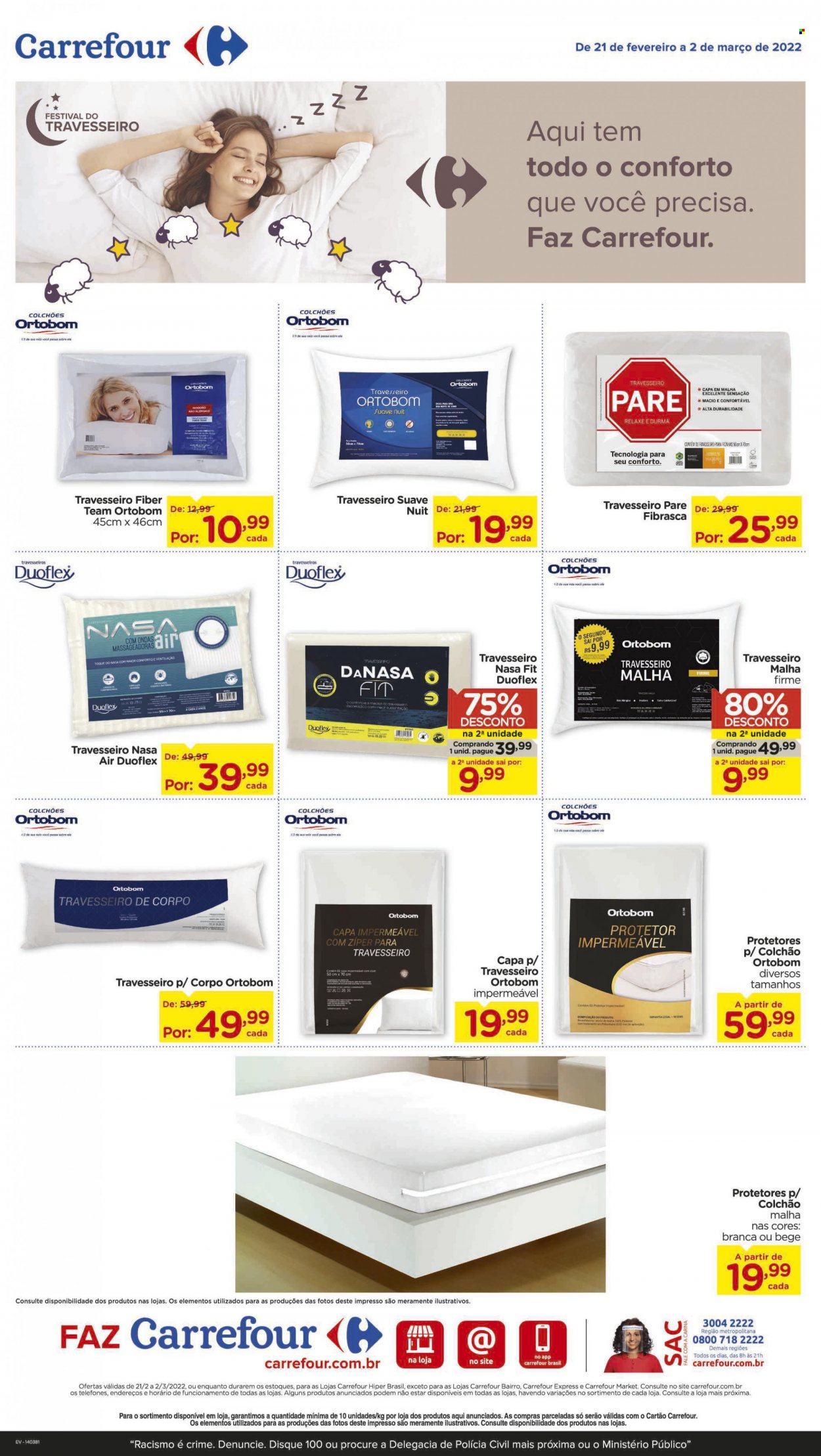Folheto Carrefour Hiper - 21/02/2022 - 02/03/2022. Página 1
