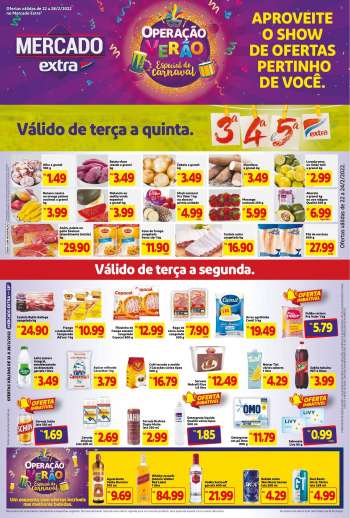 Folheto Mercado Extra - 22/02/2022 - 28/02/2022.