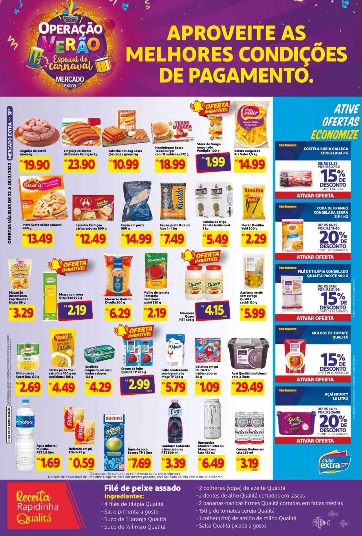 Folheto Mercado Extra - 22/02/2022 - 28/02/2022. Página 2