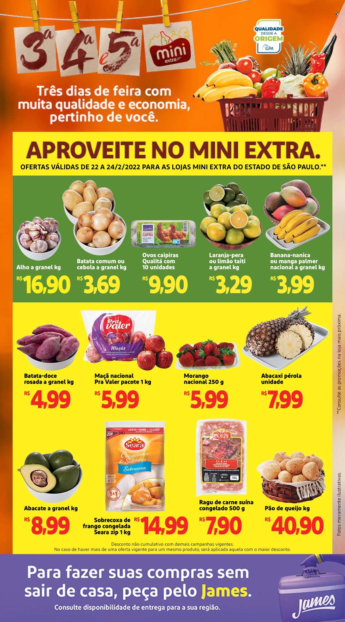 Folheto Mini Extra - 22/02/2022 - 24/02/2022. Página 1
