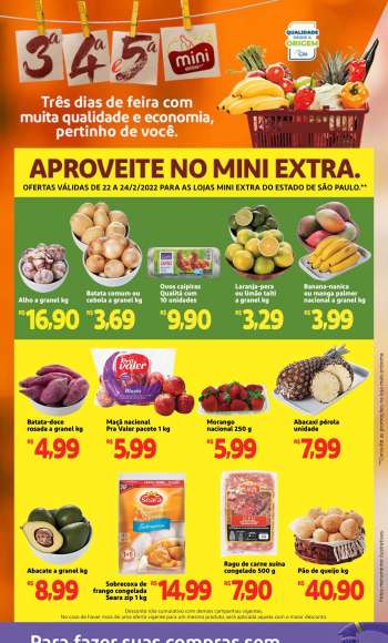 Folheto Mini Extra - 22/02/2022 - 24/02/2022.