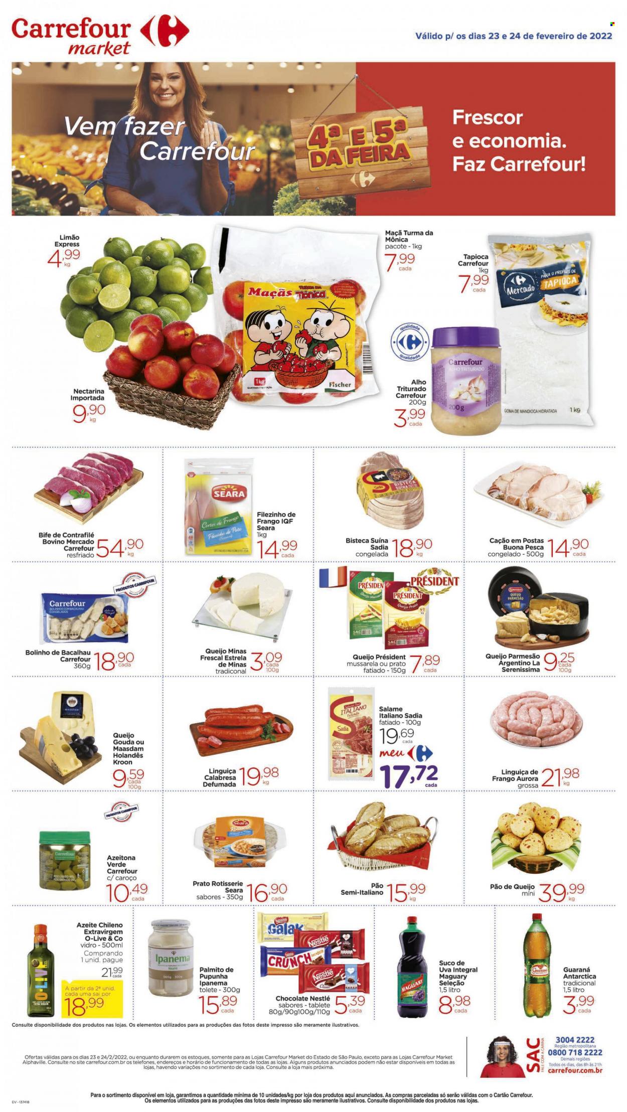 Folheto Carrefour Market - 23/02/2022 - 24/02/2022. Página 1