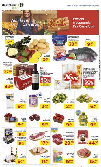 Folheto Carrefour Bairro - 23/02/2022 - 24/02/2022.