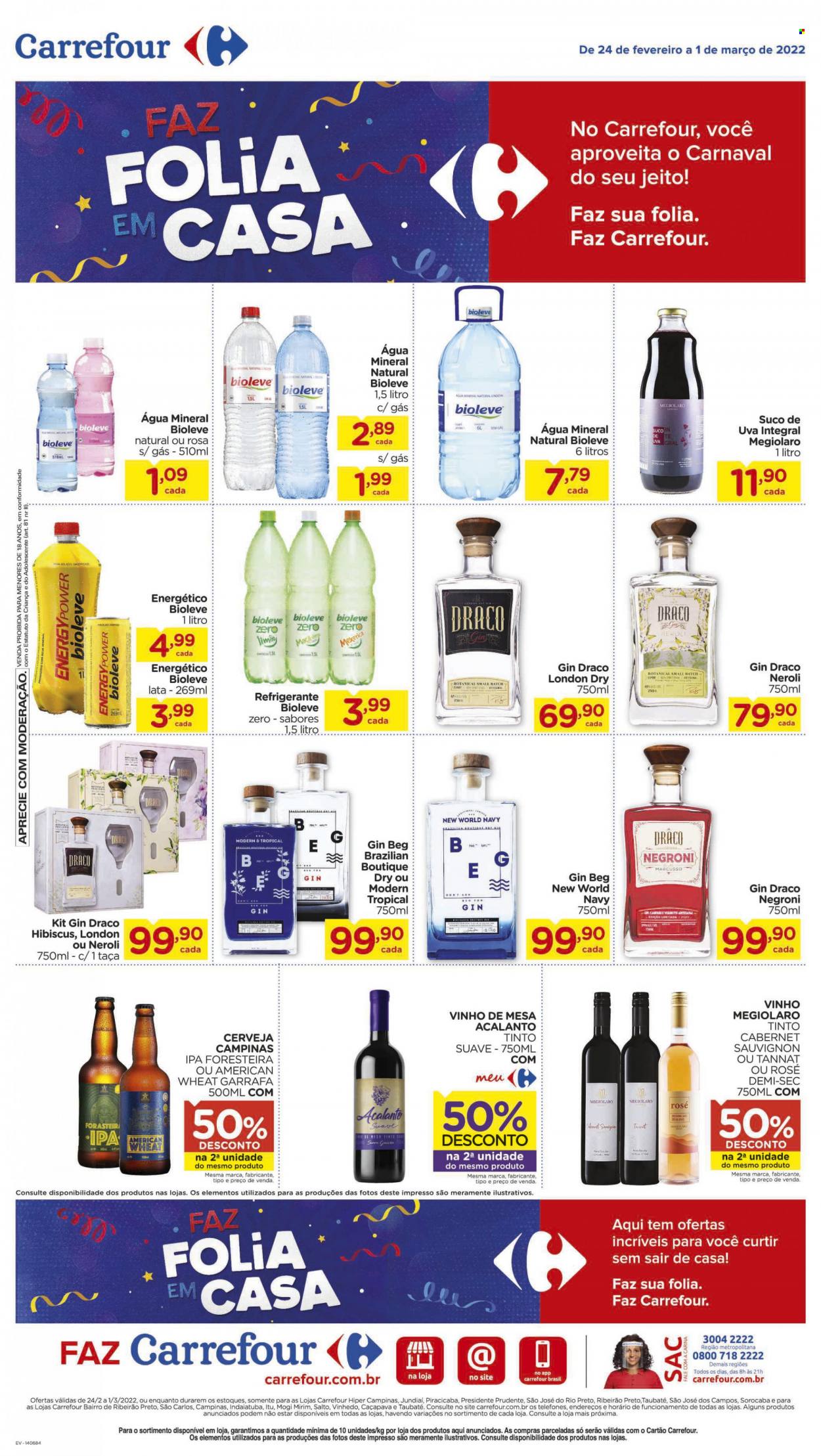 Folheto Carrefour Hiper - 24/02/2022 - 01/03/2022. Página 1