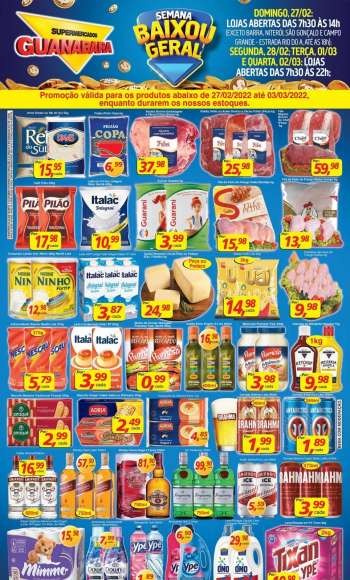Folheto Supermercados Guanabara - 27/02/2022 - 03/03/2022.