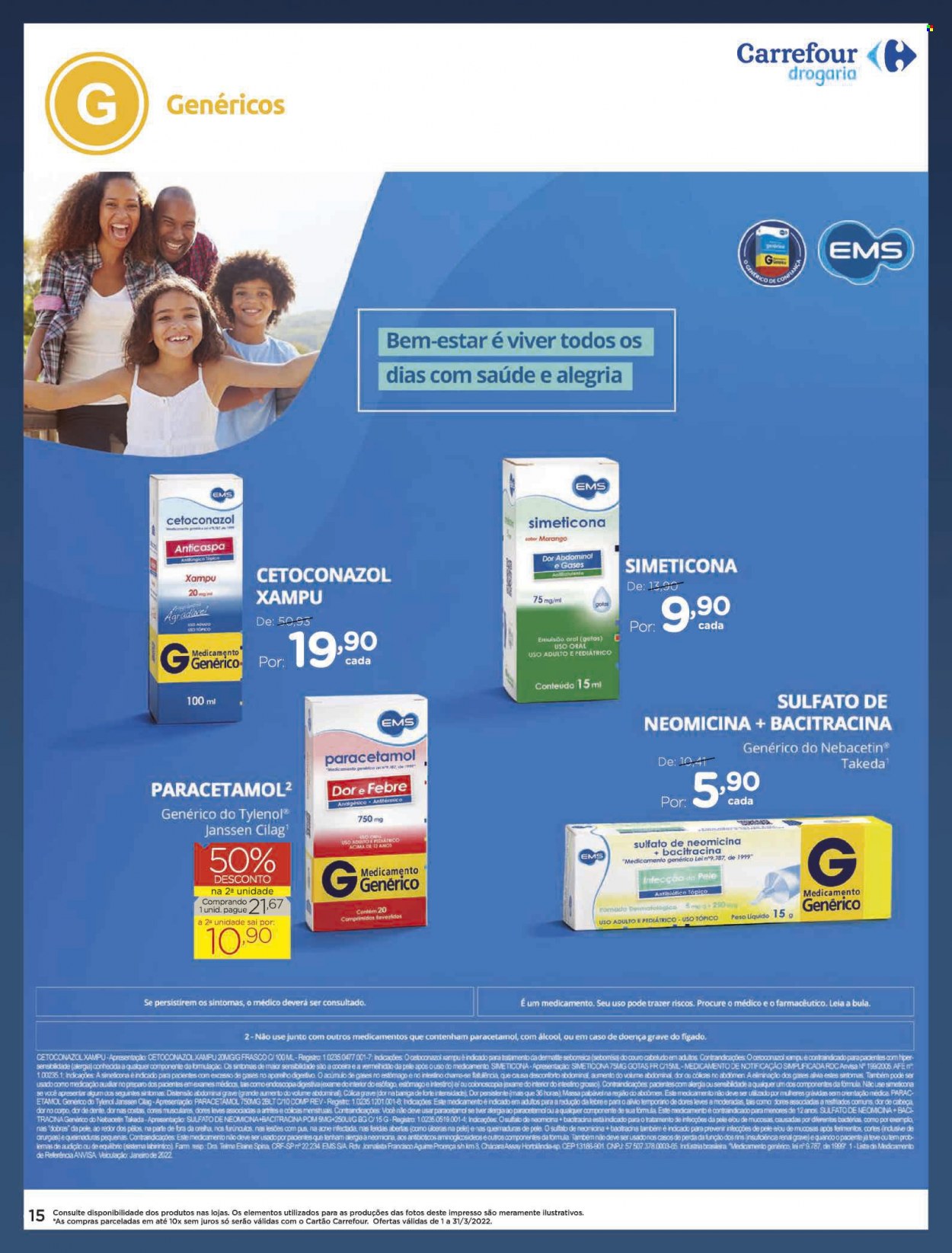 Folheto Carrefour Drogaria - 01/03/2022 - 31/03/2022. Página 15
