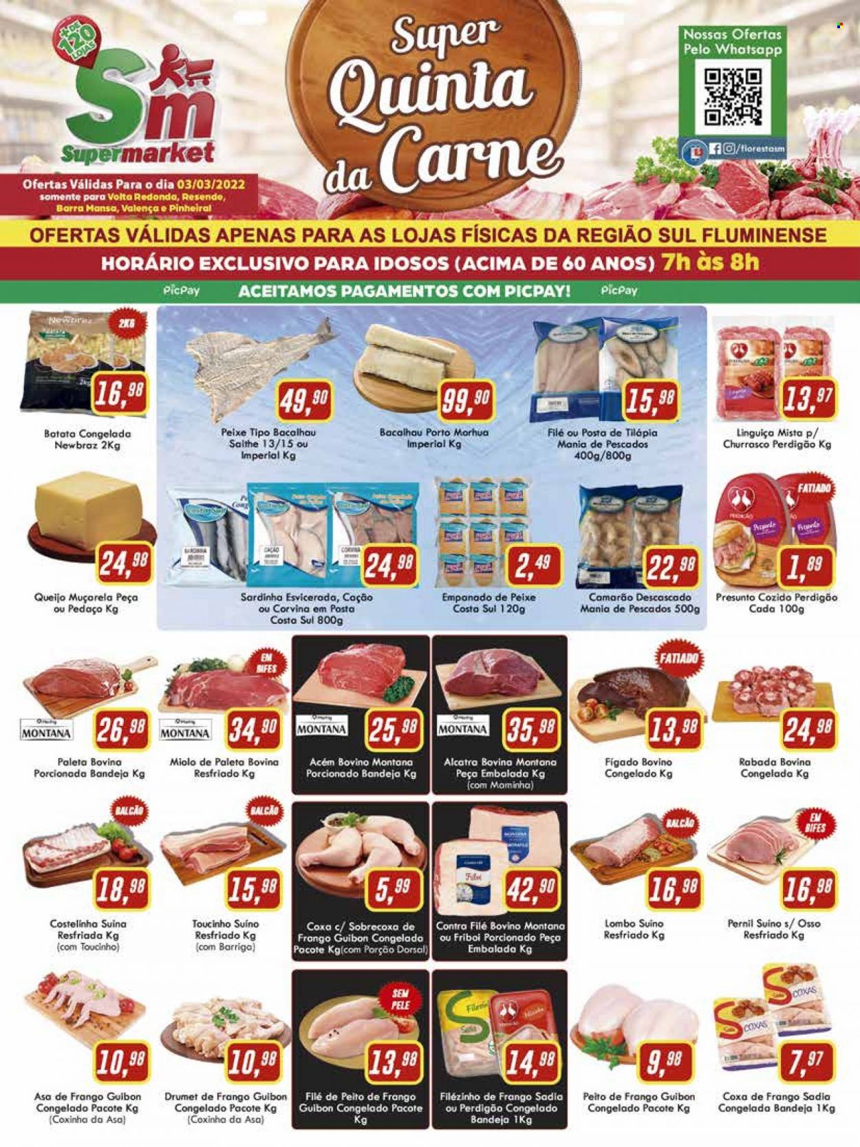 Folheto Rede Supermarket - 03/03/2022 - 03/03/2022. Página 1