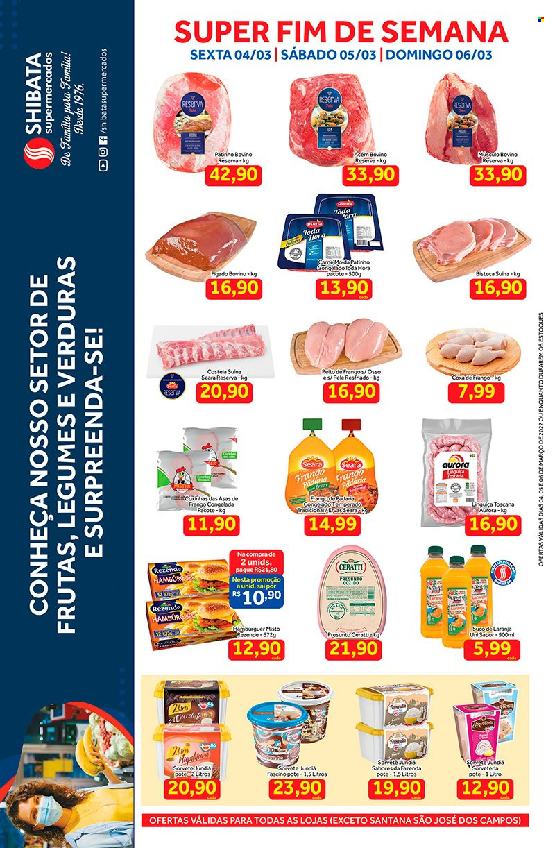 Folheto Shibata Supermercados - 04/03/2022 - 06/03/2022. Página 1