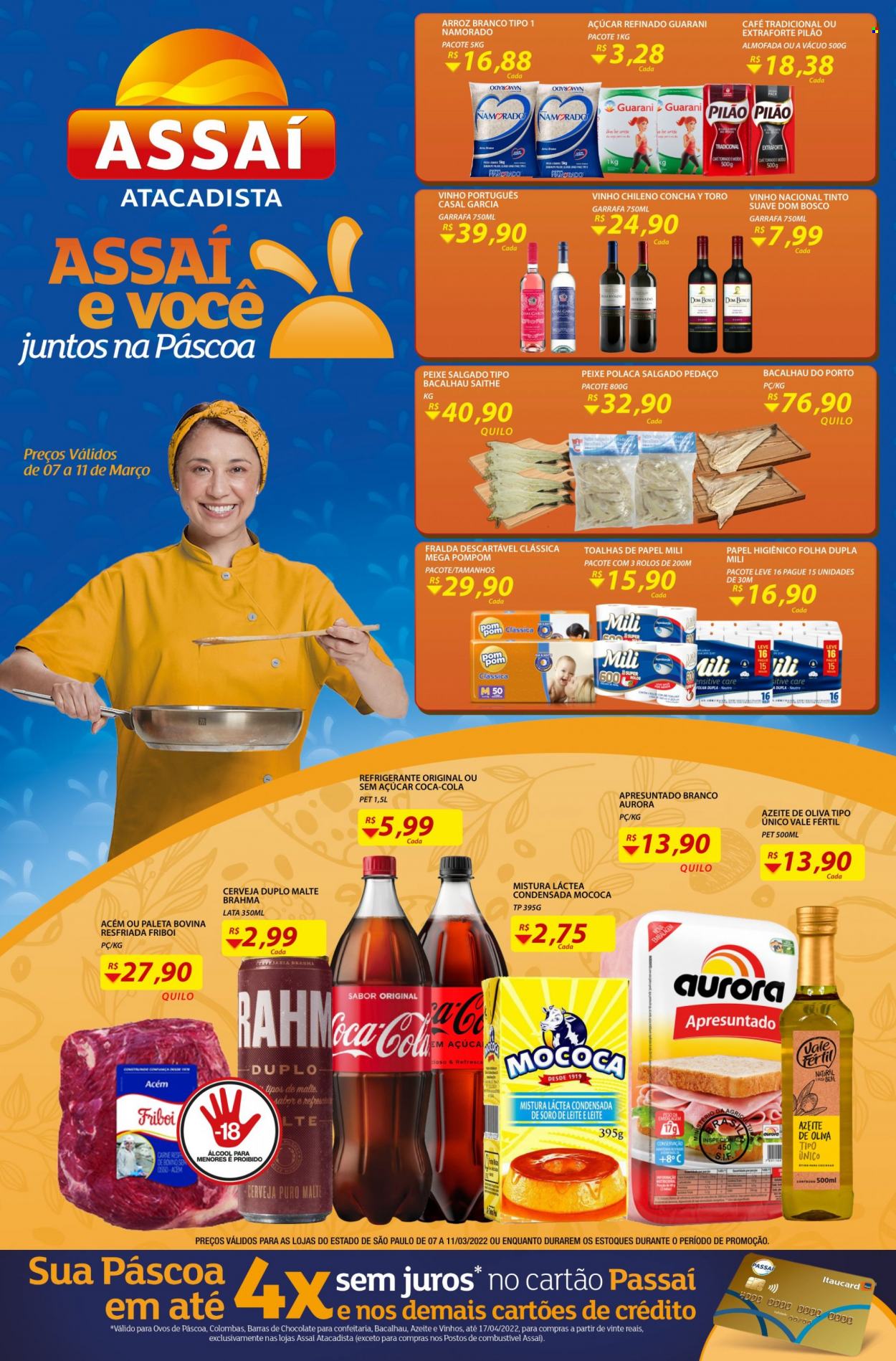 Folheto Assaí Atacadista - 07/03/2022 - 11/03/2022. Página 1