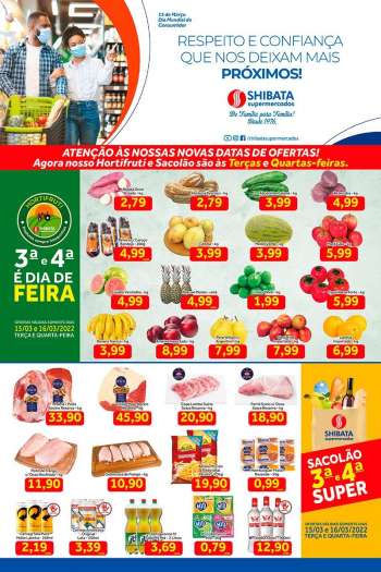 Folheto Shibata Supermercados - 15/03/2022 - 21/03/2022.