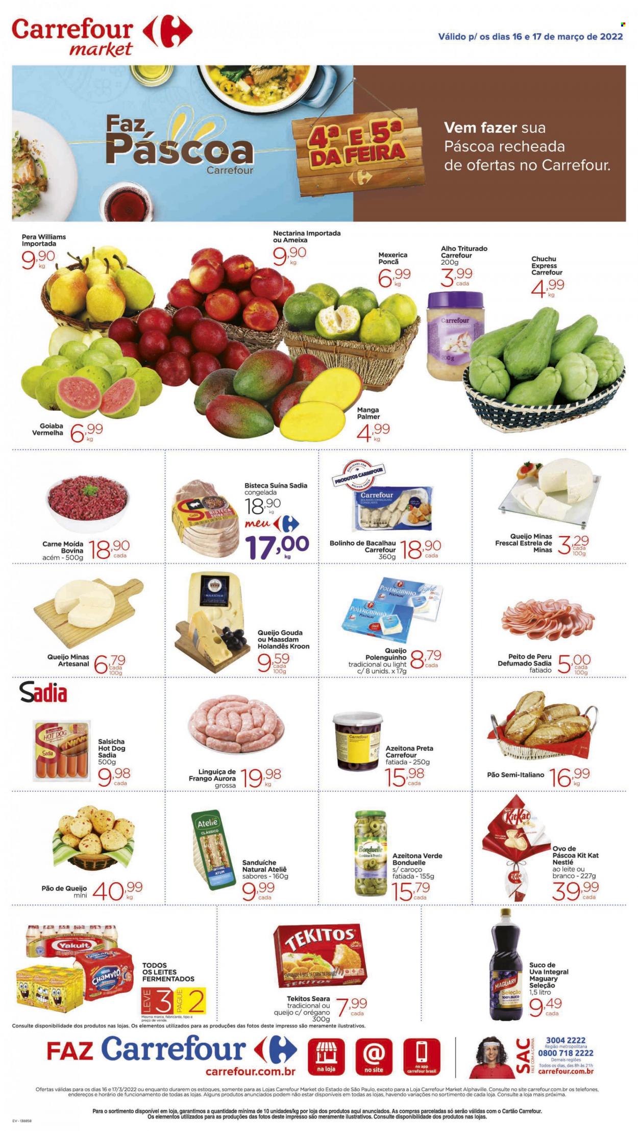 Folheto Carrefour Market - 16/03/2022 - 17/03/2022. Página 1
