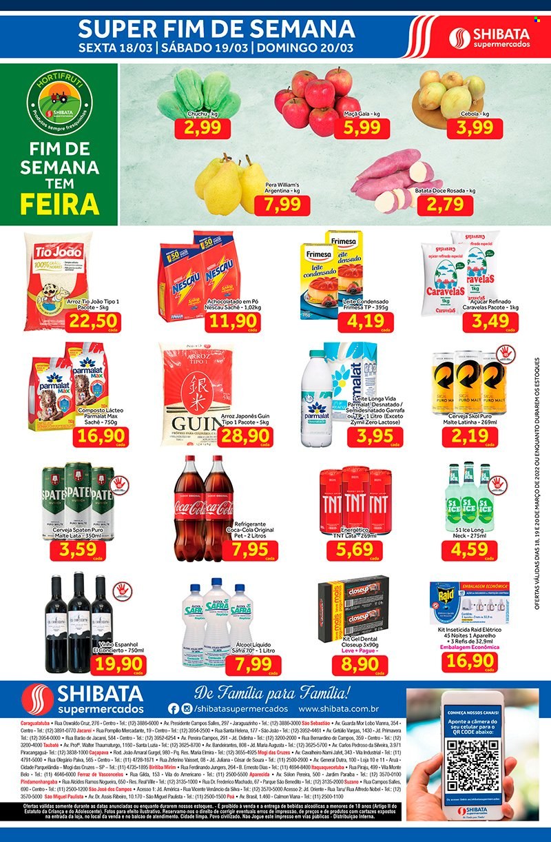 Folheto Shibata Supermercados - 18/03/2022 - 20/03/2022. Página 1