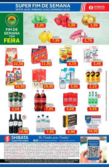 Folheto Shibata Supermercados - 18/03/2022 - 20/03/2022.