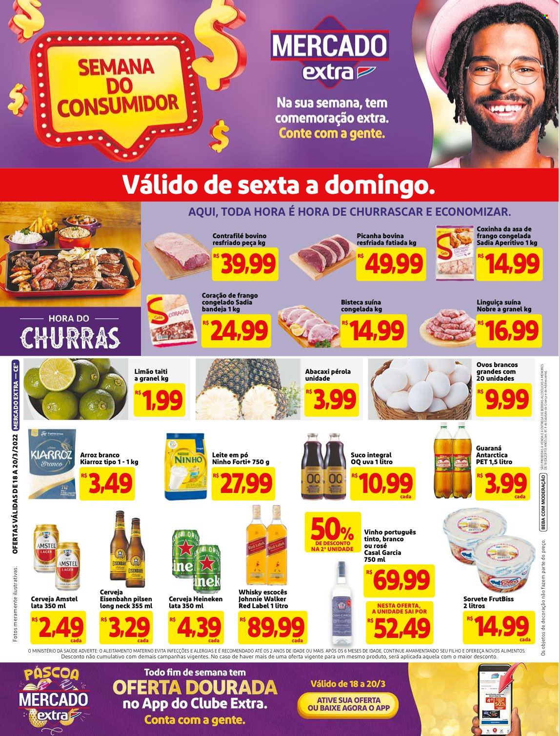 Folheto Mercado Extra - 18/03/2022 - 20/03/2022. Página 1
