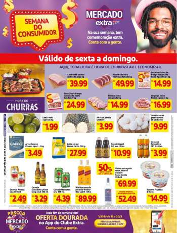 Folheto Mercado Extra - 18/03/2022 - 20/03/2022.