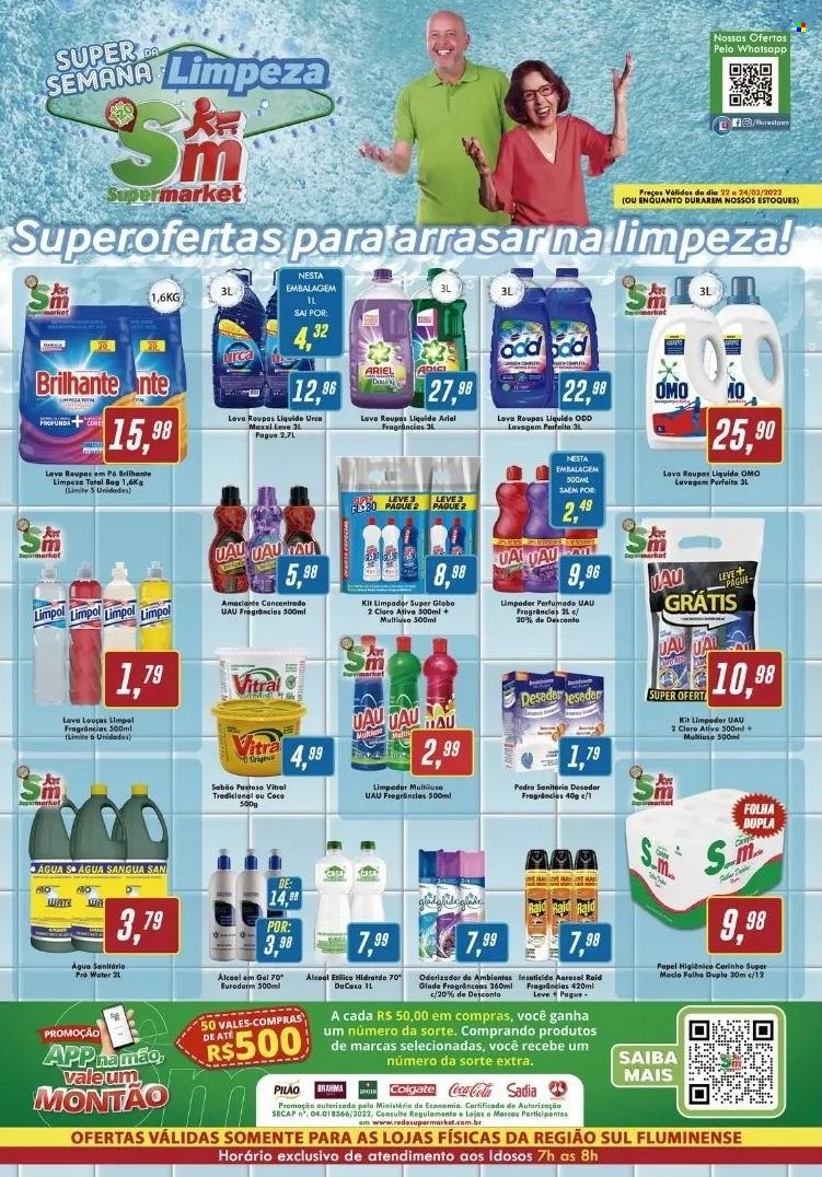 Folheto Rede Supermarket - 22/03/2022 - 24/03/2022. Página 1