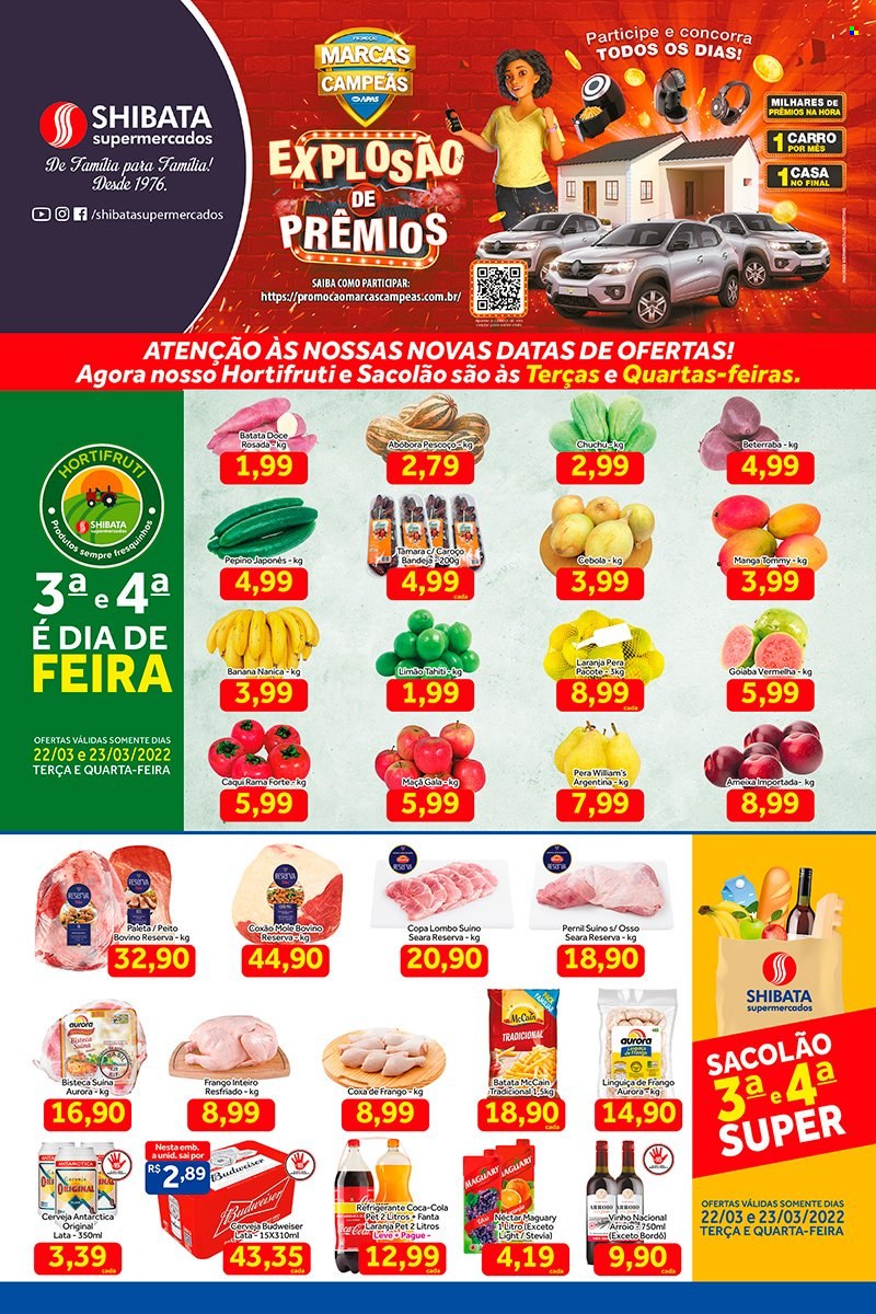 Folheto Shibata Supermercados - 22/03/2022 - 28/03/2022. Página 1