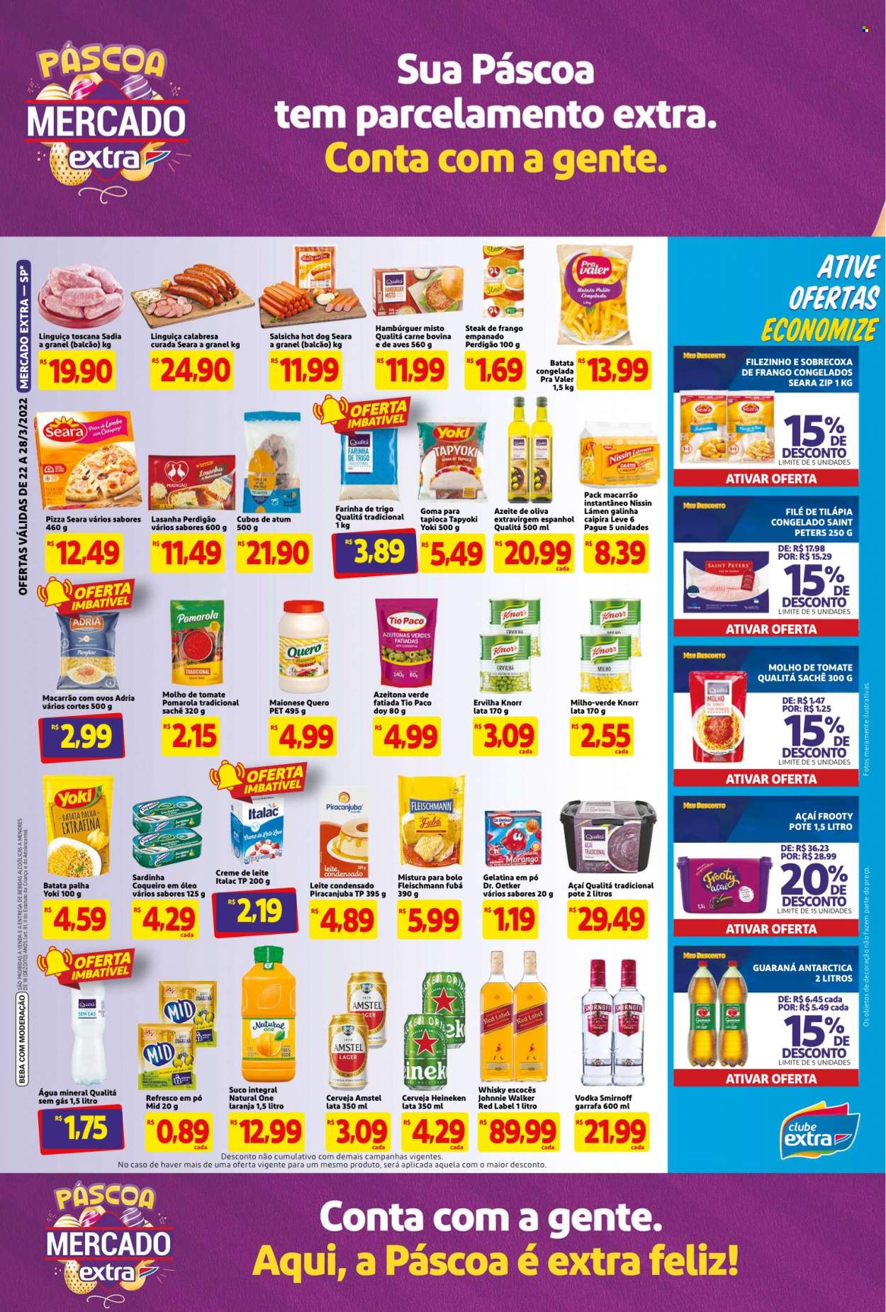 Folheto Mercado Extra - 22/03/2022 - 28/03/2022. Página 2