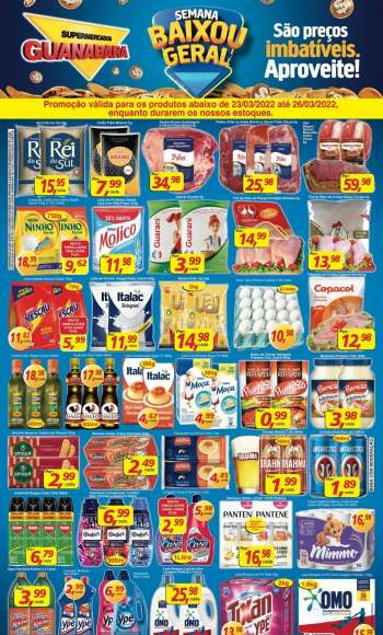 Folheto Supermercados Guanabara - 23/03/2022 - 26/03/2022.
