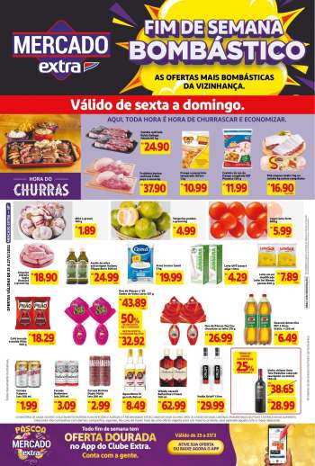 Folheto Mercado Extra - 25/03/2022 - 27/03/2022.