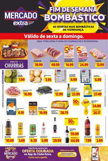 Folheto Mercado Extra - 25/03/2022 - 27/03/2022.