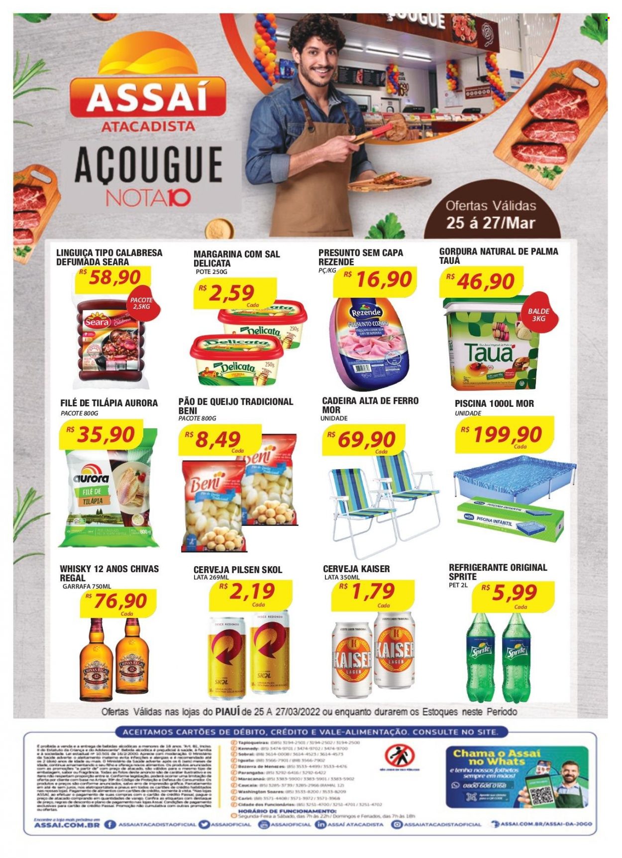 Folheto Assaí Atacadista - 25/03/2022 - 27/03/2022. Página 1