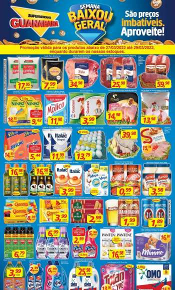 Folheto Supermercados Guanabara - 27/03/2022 - 29/03/2022.