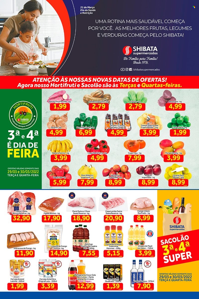 Folheto Shibata Supermercados - 29/03/2022 - 04/04/2022. Página 1