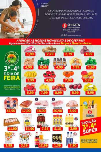 Folheto Shibata Supermercados - 29/03/2022 - 04/04/2022.
