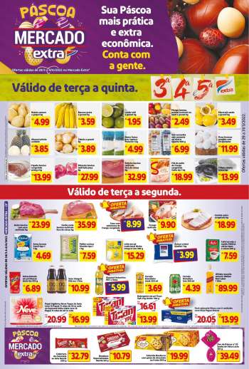 Folheto Mercado Extra - 29/03/2022 - 04/04/2022.