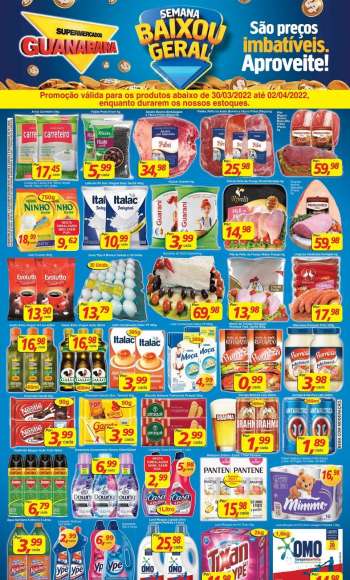 Folheto Supermercados Guanabara - 30/03/2022 - 02/04/2022.