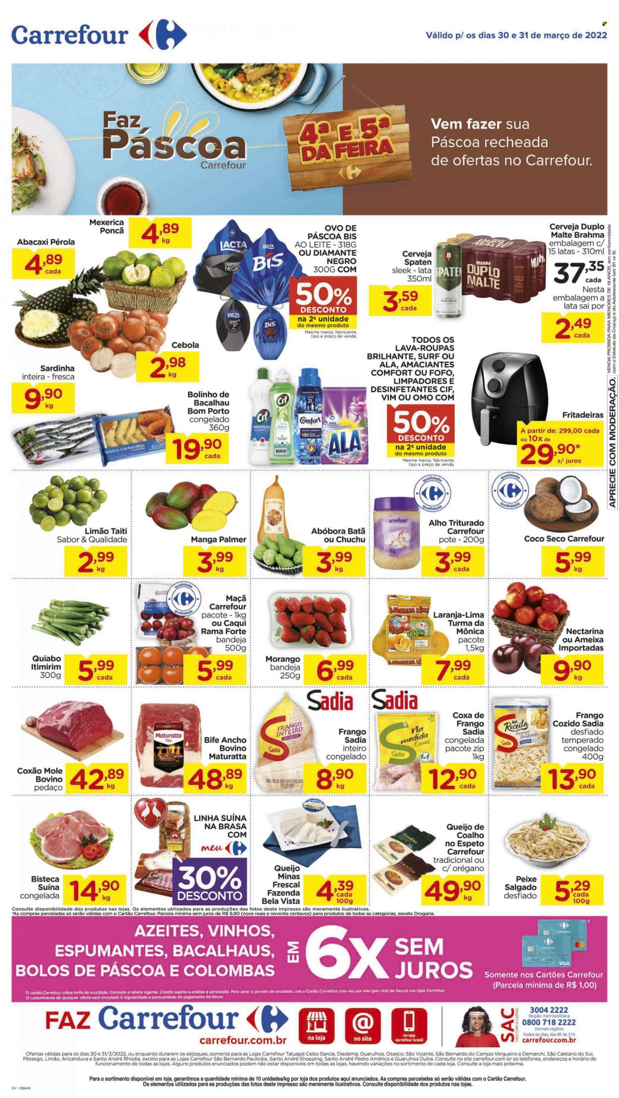 Folheto Carrefour Hiper - 30/03/2022 - 31/03/2022. Página 1
